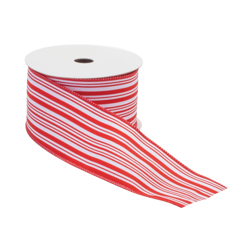 Melrose Holiday Stripe Ribbon (Set of 2)