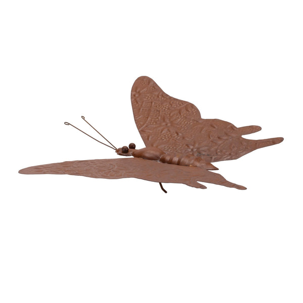 Melrose Bronze Metal Butterfly Garden Accent 12.5"L