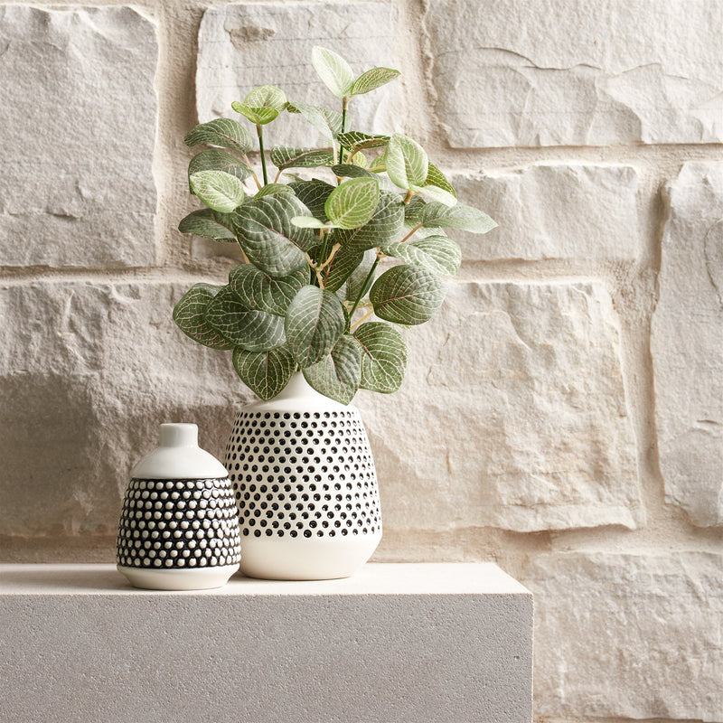 Melrose Bubbled Ceramic Bud Vase (Set of 4)