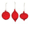 Melrose Red Swirl Glass Ornament (Set of 6)
