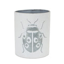 Melrose Brushed Metal Insect Pot Set of 3 Planter