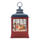 Melrose LED Woodland Snowman Snow Globe 12"H