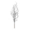 Melrose Glittered Tinsel Branch (Set of 6)