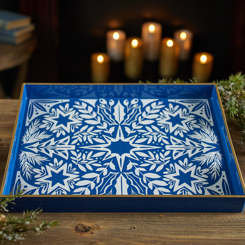 Melrose North Star Print Tray 15.75"L