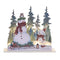 Melrose Whimsical LED Snowman Scene