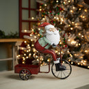 Melrose Whimsical Santa Riding Bike