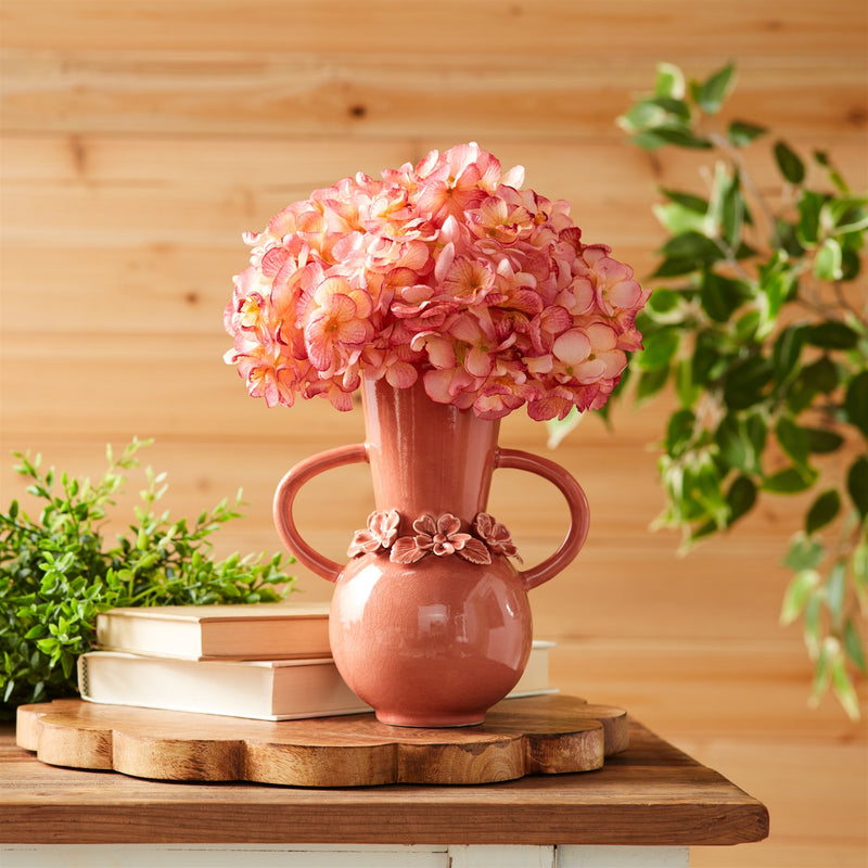 Melrose Storeware Vase with Floral Accent (Set of 2)