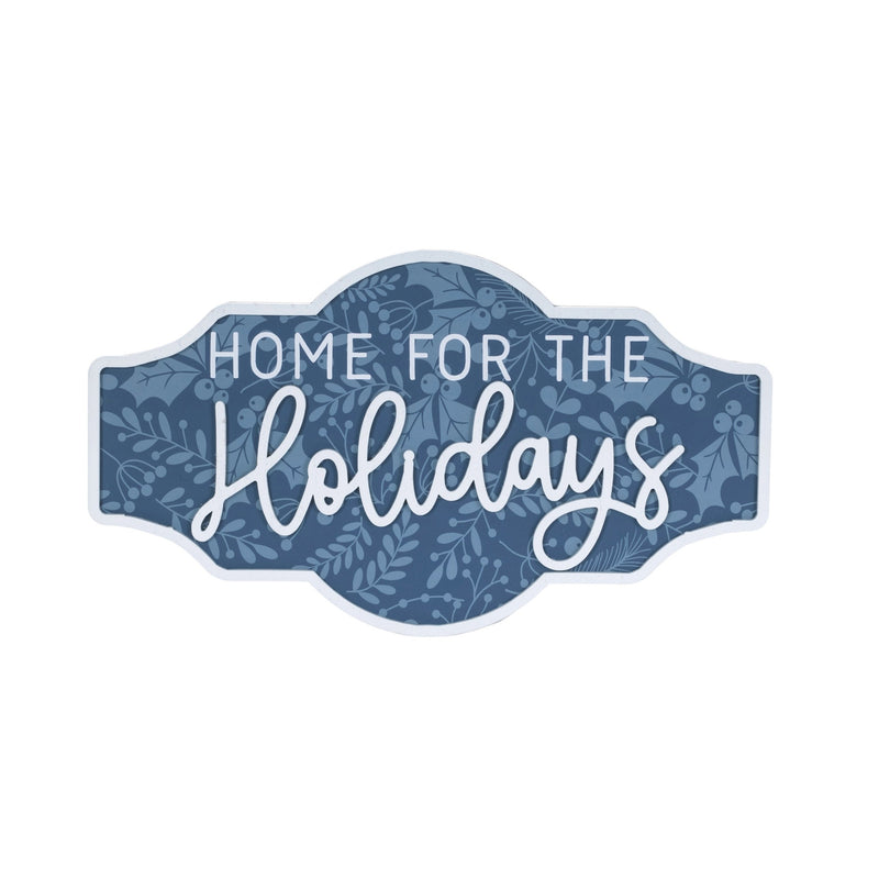Melrose Wood Christmas Sentiment Sign (Set of 2)