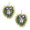 Melrose Lavender Twig Heart Wreath (Set of 2)