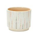 Melrose Blush Patterned Stacking Pot Set of 3 Planter, Dolomite