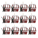 Melrose Metal Gondola Ornament (Set of 12)