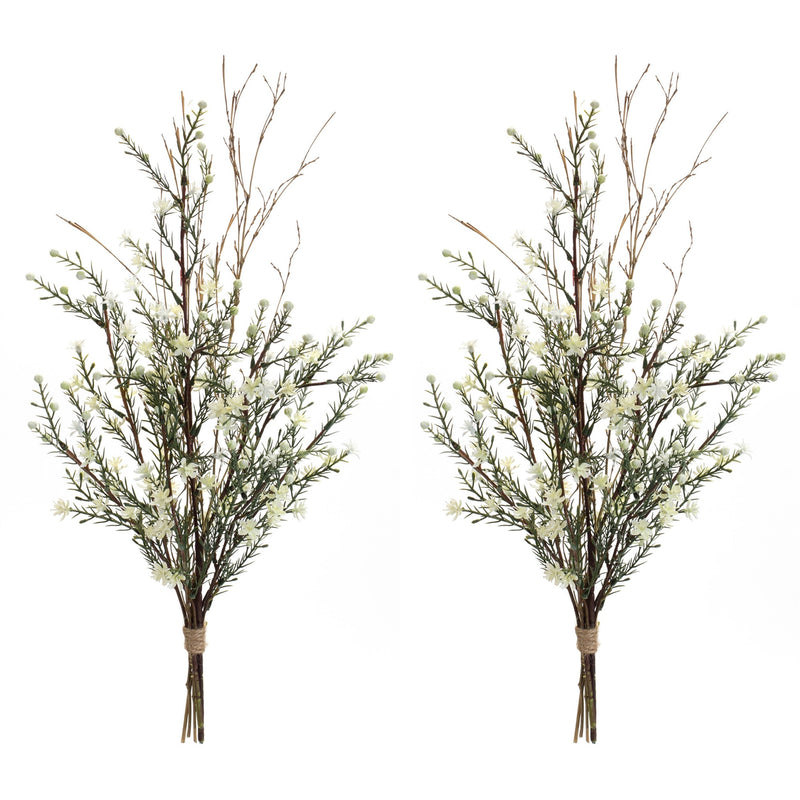 Melrose Leptospermum Floral Swag (Set of 2)