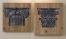 Melrose Vintage Pillar Design Wall Plaque, Rustic, Wood