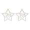 Melrose Beaded Wood Star with Joy Sentiment (Set of 2)
