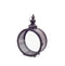 Melrose Black Ornate Metal Circle Lantern 17.5"D