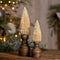 Melrose Mini Bottle Brush Tree on Pedestal (Set of 2)