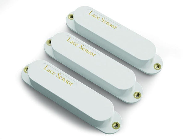 Lace Sensor Gold 3-Pack SSS Pickups – White Covers