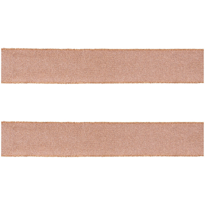 Melrose Pink Shimmer Wired Ribbon (Set of 2)
