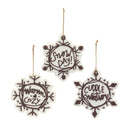 Melrose Cut Cookie Design Snowflake Ornament (Set of 12)