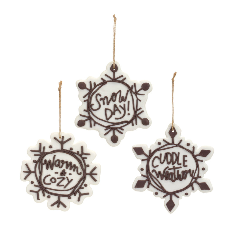 Melrose Cut Cookie Design Snowflake Ornament (Set of 12)