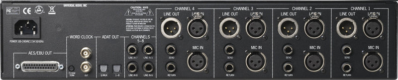 Universal Audio 4-710d Four-Channel Tube & Solid State Mic Preamp with 1176 Compression