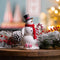 Melrose Peppermint Snowman with Candy Cane Figurine (Set of 2)