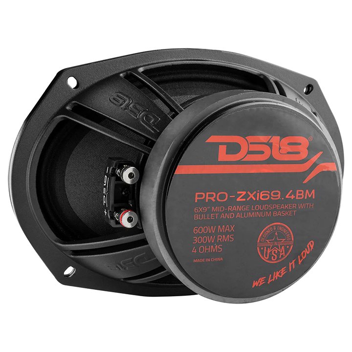 DS18 6x9 Bullet Midrange Speaker 4 Ohm 300W RMS PRO-ZXI694BM
