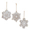 Melrose Glittered Snowflake Ornament (Set of 3)