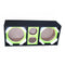 DEEJAY LED 8" Dual Woofer & Tweeter Empty Chuchera Speaker Enclosure – Green