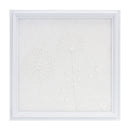 Melrose Stone Dandelion Wall Plaque 18.25"SQ, Modern