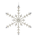 Jeweled Metal Snowflake Ornament (Set of 6)