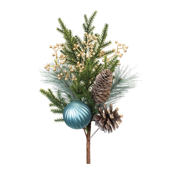 Melrose Pine Spray w/Ornament (Set of 2)