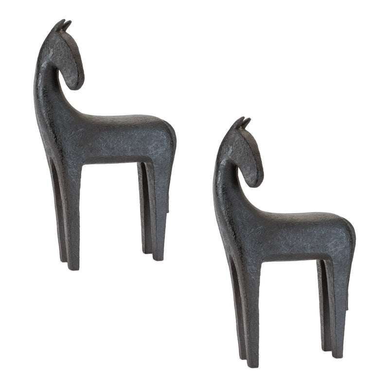 Melrose Modern Horse Statue (Set of 2)