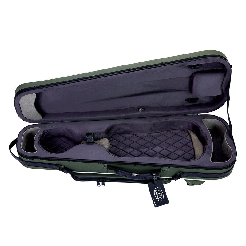 Pedi NiteFlash Superlite Violin Case 4/4 Green w/ Steel-Shield & Water-Resistant