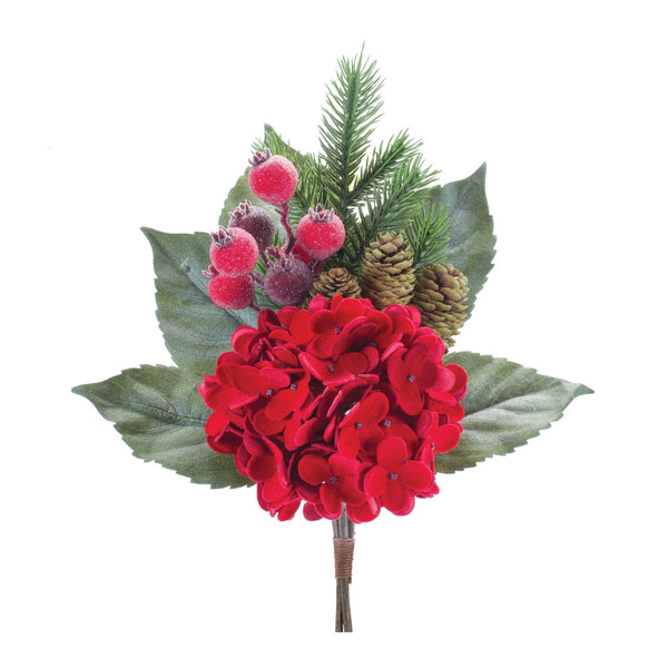 Melrose Hydrangea/Pine Pick (Set of 2)
