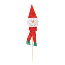 Melrose Plush Snowman Head Pick (Set of 6)
