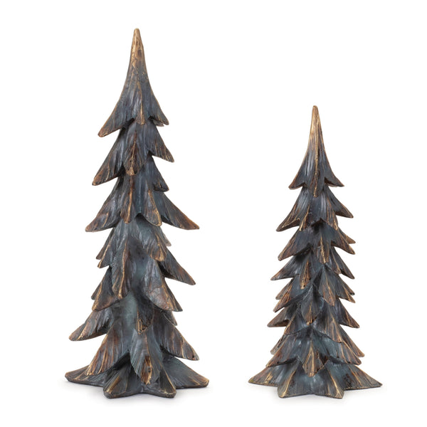 Melrose Holiday Pine Tree (Set of 2)