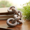Melrose Sandstone Chain Link Decor 11"L