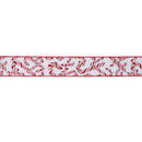 Melrose Candy Cane Print Wired Ribbon (Set of 2)
