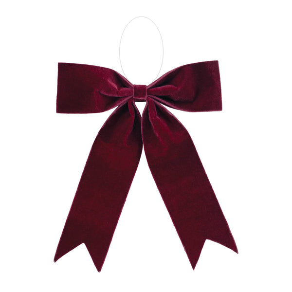 Melrose Burgandy Red Holiday Bow (Set of 2)