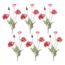 Melrose Poppy Floral Spray (Set of 6)