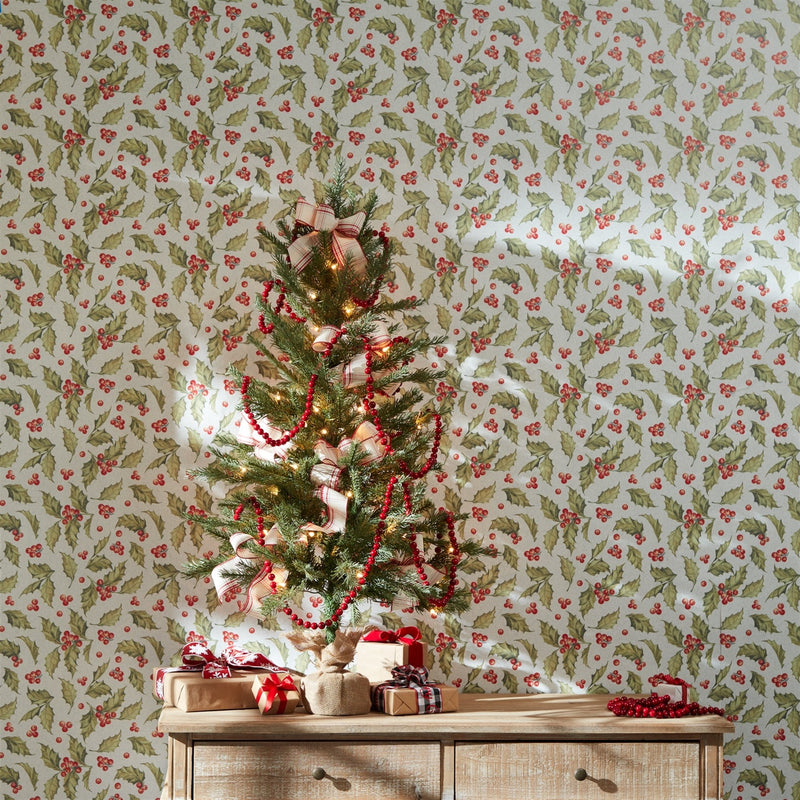 Melrose LED Pine Tree with Burlap Bag Base 4'H