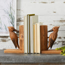 Melrose Pine Wood Woodpecker Bird Bookend (Set of 2)