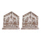 Melrose White Washed Nativity Sign (Set of 2)