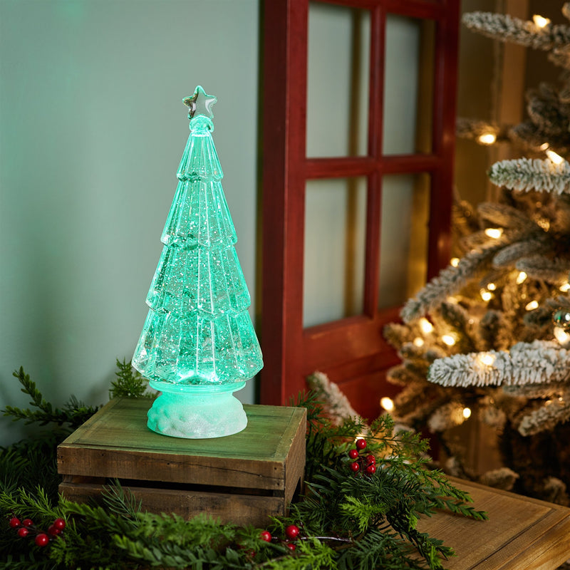 Melrose Green LED Christmas Tree 12"H
