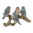 Melrose Blue Birds on Branch Figurine 11"L Multicolor Decor Home Accent