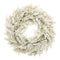 Melrose Snowy Flocked Pine Wreath 24"D