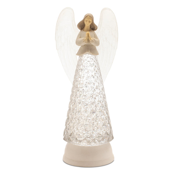 Melrose LED Angel Snow Globe 12.5"H