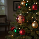 Melrose Tree Etched Ball Ornament (Set of 4)