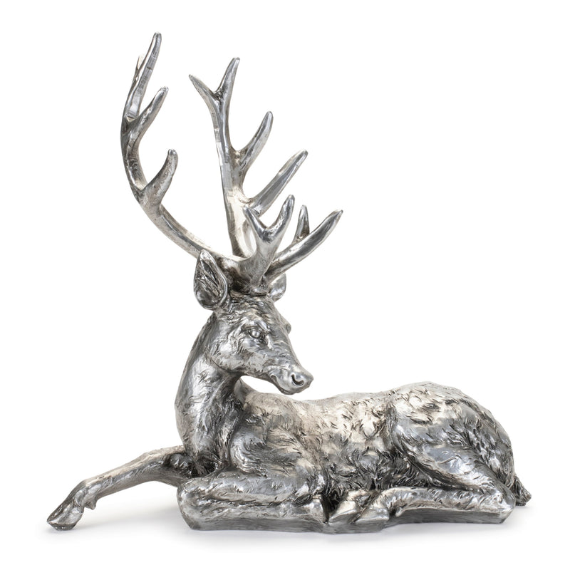 Melrose Metallic Deer Statue (Set of 2)